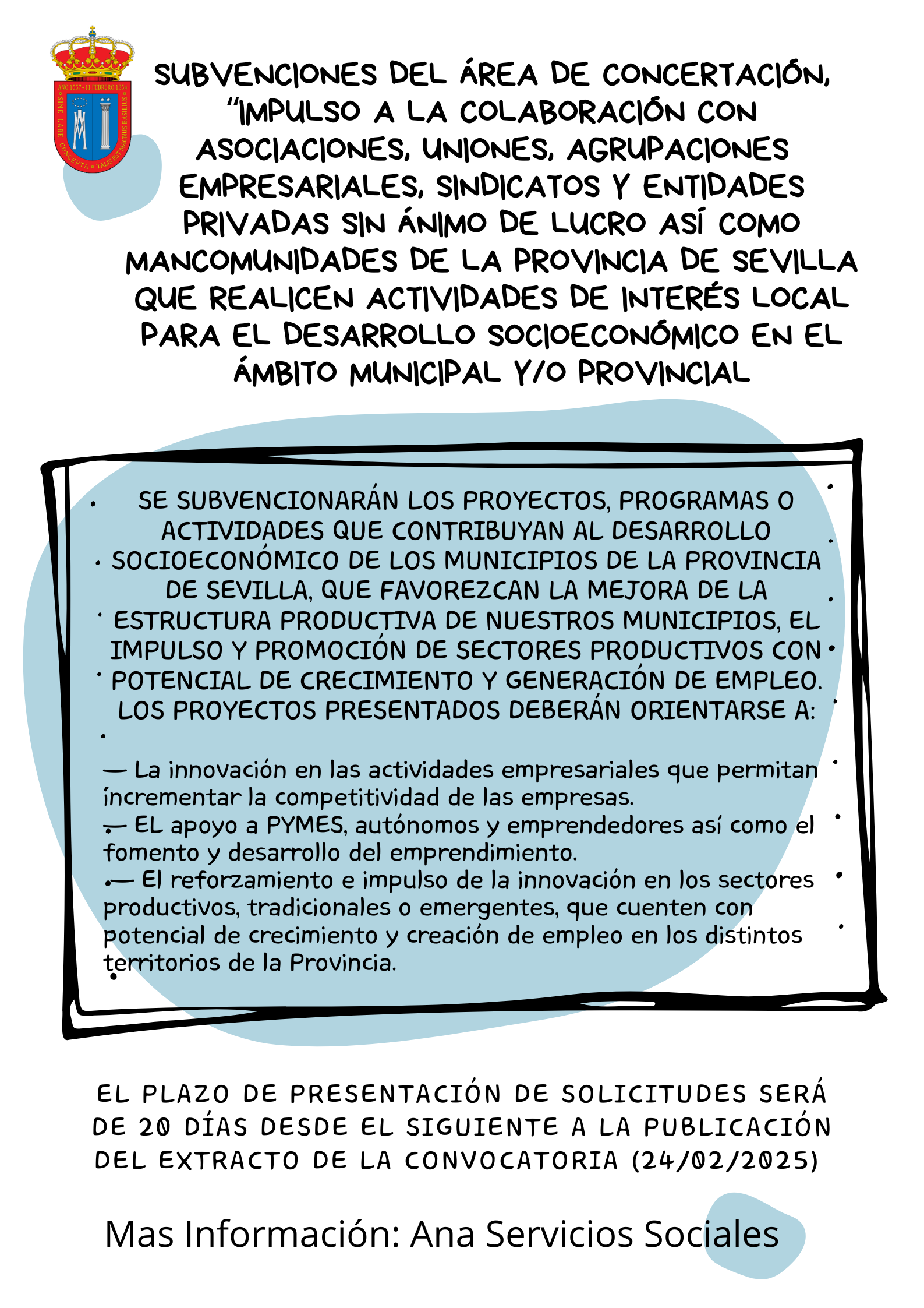 Cartel subvenciones asociaciones